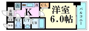 エスリードレジデンス大阪福島　の物件間取画像